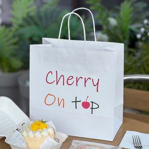 Bolsas de Papel Kraft Personalizadas, Ecológicas, Biodegradables, Reciclables, Resistentes a la Grasa, Aptas para Alimentos, con Asas Planas/Trenzadas para Panadería y Comida para Llevar - Product Image 6