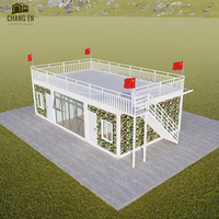 DYCE1 Casa Prefabricada de Acero de Dos Pisos de Instalación Rápida, Casa Pequeña Plegable de Lujo para Uso en Exteriores, para Hogar o Tienda