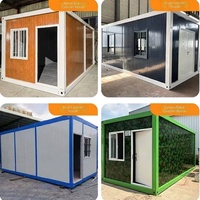 Maison conteneur mobile préfabriquée pour chantier de construction, villa amovible et démontable, bureau au design contemporain - Marque ZF