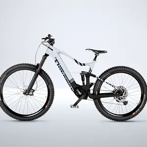 Ourea Pro 12 Speed Bafang M600 Mid Drive Motor Carbon Frame Full Suspension Down Hill Adult MTB Electric Mountain Bike