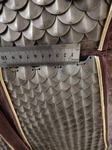 ヴィンテージ金属スケールの装甲板手鍛造中世の装甲部品 - Product Image 3