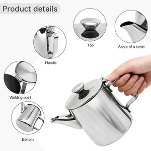 Water Kettle <b>Teapot</b> <b>Set</b> 350ml/600ml/900ml High Quality Stainless Steel <b>Tea</b> Maker Coffee Drip Pot - Product Image 2