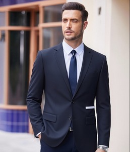 Costume <span class=keywords><strong>trois</strong></span> pièces pour <span class=keywords><strong>homme</strong></span>, couleur unie, col plat, anti-rides, multi-tailles, personnalisé, pour occasions de mariage - Product Image 6