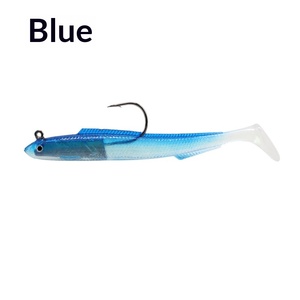 Señuelo de anguila blanda pre-montado con anzuelo Mustad de 10g-30g, cola <span class=keywords><strong>en</strong></span> T láser, swimbait para pesca de lúcio y cabeza de serpiente <span class=keywords><strong>en</strong></span> agua dulce y salada. - Product Image 6