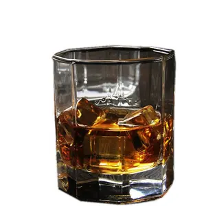 Gorgeous drinking hexagonal bottom scotched perfect whisky glass