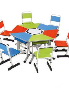 Ensemble de bureau et de chaises mobilier primaire science enfant expérimentation table chaise pour <span class=keywords><strong>bibliothèque</strong></span> - Product Image 4