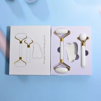 Mini rouleau de jade pour le visage, pierre certifiée blanche, personnalisable avec logo, pour massage facial, cadeau en gros