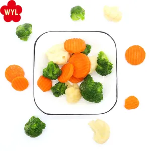 ハラール/brc/haccpバルクIQF冷凍混合野菜価格冷凍混合野菜チップ中国冷凍野菜