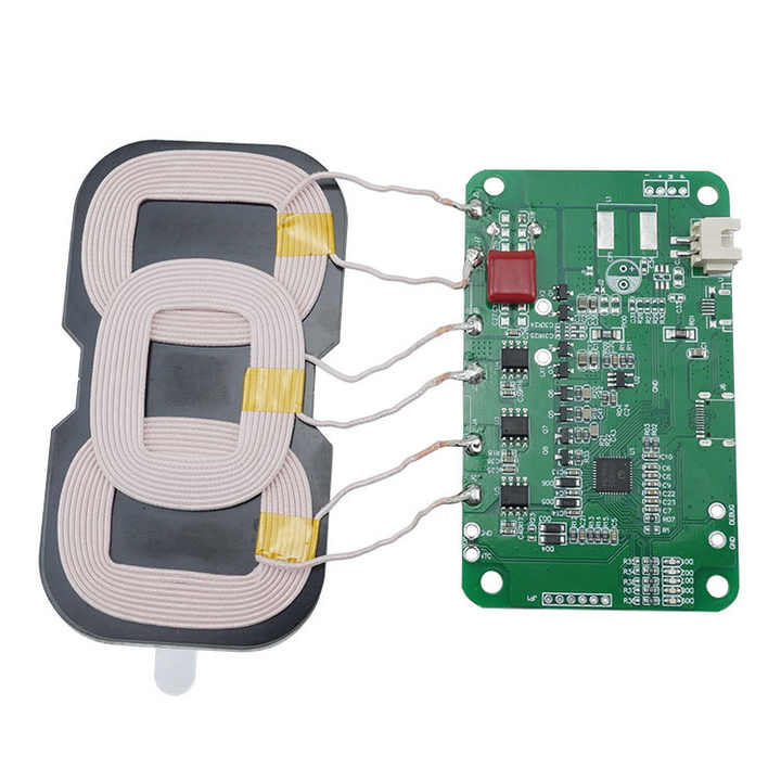 Customized 12V 24V 15W Car Wireless Charger 3 Coils PCB Board