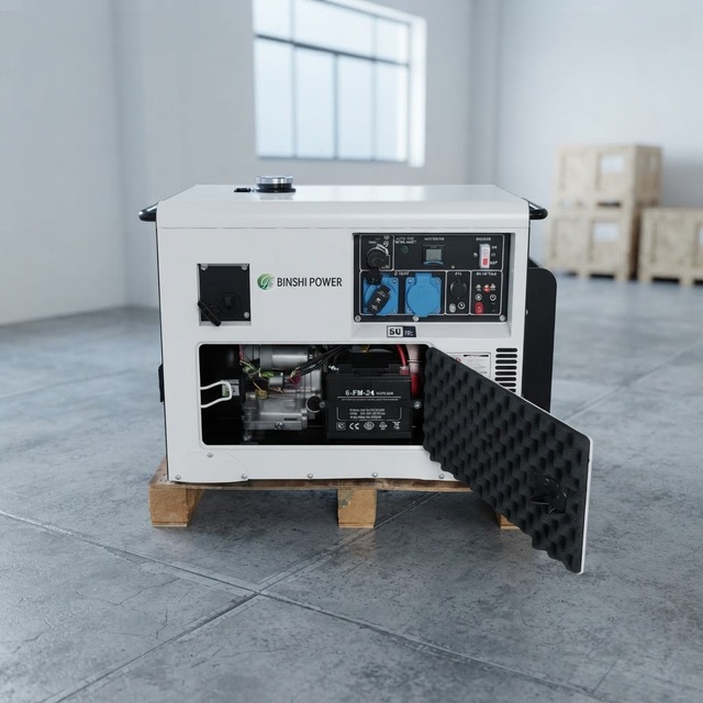 Binshi Power 5KW 6KW 8KW 10KW Small Portable Dual Fuel Generator Set LPG Natural Gas Genset