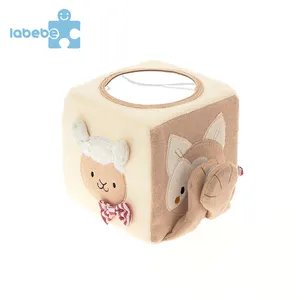 Tiktok Hot Estimula Sentidos Brinquedos Do Bebê Aprendizagem Precoce Animais Soft Activity Cube