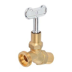 Robinet de jardin en laiton LF avec <span class=keywords><strong>clé</strong></span>, robinet d'arrêt <span class=keywords><strong>pour</strong></span> tuyaux d'arrosage extérieurs - Product Image 2