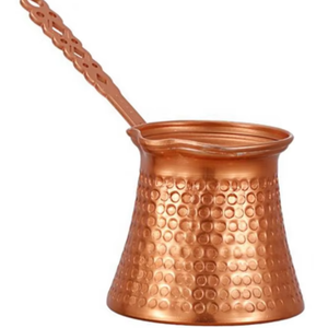 Vente en gros de cafetières en cuivre martelé de style turc vintage personnalisées, 330 ml, cafetière turque avec poignée - Product Image 1