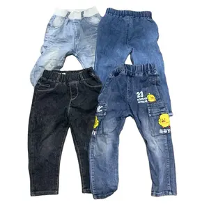 Hot Sale Branded Bale Used Clothes Kids Quality 2nd hand Children jeans cotton pants mixed cloth bulk