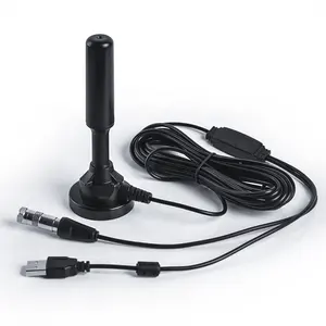 Antenna TV digitale interna a lungo raggio da 500 miglia amplificatore ricevitore segnale HD 4K Antenna a canali gratuiti HDTV 1080P con adattatore