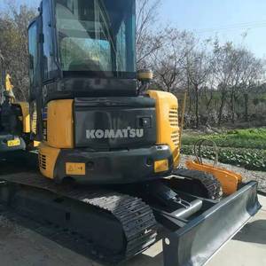 เครื่องยนต์แท้จากญี่ปุ่น 5.5 ตัน รถขุดขนาดเล็ก Komatsu Pc55mr-2 รุ่นตีนตะขาบ พร้อมมอเตอร์ปั๊ม - Product Image 5