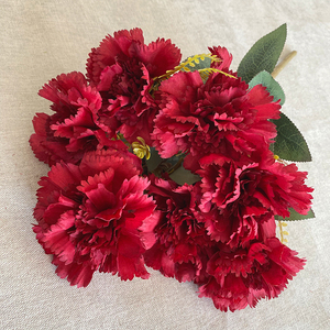 Fiori Artificiali Economici all'Ingrosso, Garofano <span class=keywords><strong>Nora</strong></span> a Sette Teste, Fiori Artificiali Decorativi per la Festa della Mamma - Product Image 6