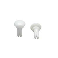 Rivets à clipser en plastique pour panneau latéral de siège de voiture, fixation sans outil pour garniture intérieure automobile, broche de fixation en nylon blanc