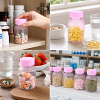 Bouteille d'emballage alimentaire en PET scellée de 150 ml pour capsules de suppléments, huile de poisson, comprimés de vitamines