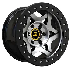 Jiangzao 4x4 6x139.7 jantes concave Design 5x150 tout-terrain beadlock 16x8 15 17 pouces roue pour Y60 Y61 Ford Jeep JK h2 pick-up suv