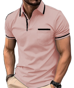 Camiseta de Golf de Diseño para Hombre, Poliéster/Algodón, Logotipo Personalizado Impreso, Impresión Digital, Bolsillo, Secado Rápido, Talla Grande, Tejido de Punto, OEM - Product Image 4