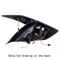 Feux arrière LED rouges avec clignotants DRL, kit de modernisation pour 10e génération 2016-2020, feux de freinage arrière et de recul effet écaille de dragon