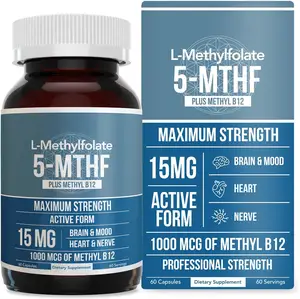 Oem Hete Verkoop Hoge Kwaliteit Methylfolaat Supplement L Methylfolaat 15 Mg Capsule Plus Methylb12 Capsules