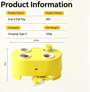 Yellow Bird Interactive Toy Feather Teaser Puzzle Toy for Parrot Budgie Cockatiel <b>Cage</b> Play - Product Image 6