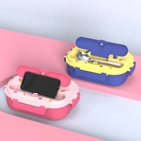 Boîte à bento en acier inoxydable pour l'école des enfants