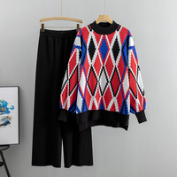 Ensemble de survêtements sportifs et décontractés personnalisés pour femmes, style européen et américain, mode automne, rayé, en polyester/coton