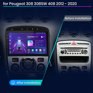 Junsun V1 EU Stock Wireless CarPlay Android Car Radio Navigation pour <span class=keywords><strong>Peugeot</strong></span> <span class=keywords><strong>308</strong></span> 308S 408 2012-2020 Car Autoradio Multimedia - Product Image 2