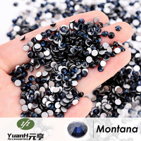 Strass en verre électroplaqué brillant pleine taille à dos plat pour la vente en gros, accessoires de bricolage DIY