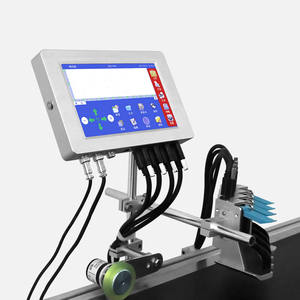 เครื่องพิมพ์อิงค์เจ็ทอัตโนมัติหัวคู่ขนาด50มม. 7นิ้วเครื่องพิมพ์โลโก้รูปภาพแบบคงที่รหัสวันที่กระดาษพิมพ์อิงค์เจ็ท - Product Image 2