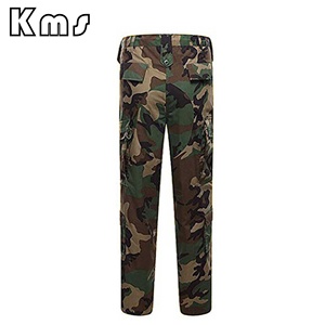 Uniforme de Combate Táctico de Camuflaje Ripstop de Algodón y Poliéster Transpirable Unisex al por Mayor KMS OEM, Verde para Caza - Product Image 4