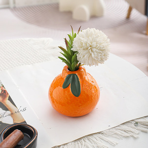 <span class=keywords><strong>Vaso</strong></span> <span class=keywords><strong>in</strong></span> ceramica arancione, contenitore per piante idroponiche, per soggiorno, decorazione dell'ufficio, <span class=keywords><strong>vaso</strong></span> da tavolo <span class=keywords><strong>in</strong></span> stile creativo - Product Image 3