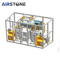 Station de compresseur d'air intégrée avec filtre sécheur de moteur - Équipement multifonctionnel de production de gaz