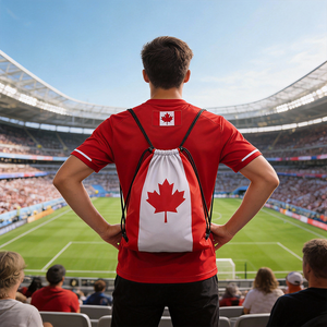 Sacs cosmétiques à cordon de serrage imperméables de haute qualité Gahumi 2026 pour événements et activités, sacs à cordon de serrage de football personnalisés les plus récents - Product Image 1