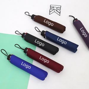 Parapluie pliable portable résistant au vent et aux UV avec impression de logo personnalisée pour adultes, hommes et femmes en voyage par temps de pluie - Product Image 4