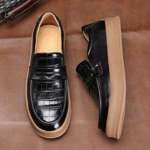 Zapatos Oxford de Vestir con Diseño en Contraste, Estilo Casual para Otoño, con Suela de Goma Impermeable, para Caminar al Aire Libre, Trabajo y Negocios - Product Image 2