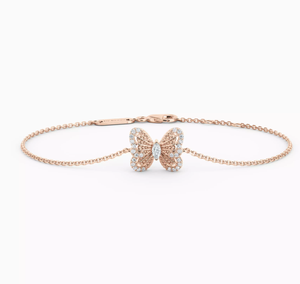 Portraits of Nature butterfly <b>bracelet</b> in rose and white gold - Product Image 1