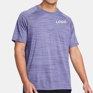 Custom Logo Embroidered T <b>Shirt</b>, Solid Breathable Quick Dry Jersey, Oversized Design <b>for</b> <b>Men</b> Training Running Sports Wear - Product Image 2