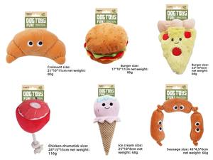 Köpek oyuncak çiğneme dayanıklı gürültü yapma kağıt ses rahatlama ve eğlence için peluş arkadaşı. Gıda oyuncak. Evcil hayvan malzemeleri. - Product Image 2