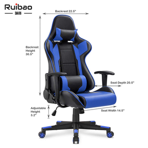 Silla de Juego Ergonómica Giratoria Cómoda al por Mayor, Moderna con Elevación de Gas de 3 Etapas, Logotipo Personalizado, Cuero Sintético, 24 Meses de Garantía - Product Image 5