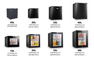 Refrigerador Portátil con Pantalla, Mini <span class=keywords><strong>Nevera</strong></span> Silenciosa con Puerta de Vidrio para Habitación, Dormitorio, Hotel - Product Image 2