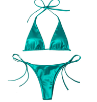 Dropshipping Bikini pantai Eropa seksi setelan Bikini modis dua potong baju renang dalam stok