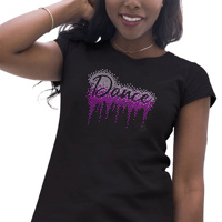 Fabricants de transferts de strass personnalisés pour la danse, strass thermocollants pour T-shirt