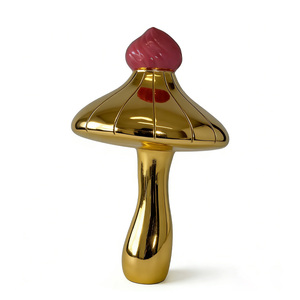 Estatua <span class=keywords><strong>de</strong></span> Hongo Gigante <span class=keywords><strong>de</strong></span> Fibra <span class=keywords><strong>de</strong></span> Vidrio <span class=keywords><strong>de</strong></span> 64 Pulgadas para Uso en Exteriores, Decoración Roja para Fiestas y Eventos - Product Image 3