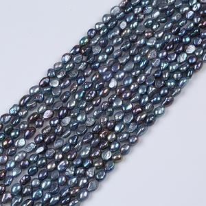 Perles d'eau douce naturelles de Zhuji, 6-7 mm, forme baroque, double face, trou droit, semi-finies, accessoires de bijoux, perles en vrac - Product Image 1