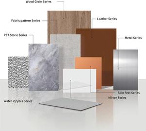 Panneau mural en bambou WPC de 8 mm, motif marbré, plaque en cristal de carbone - Product Image 5