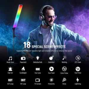 Neewer Rgb Light <strong>Wand</strong> With 2.4g/app Control Upgraded 360 Touchable Rgbww Mixer Photography Handheld Led Video Lighting - Product Image 5